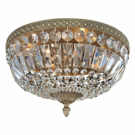 KALCO ALLEGRI Lemire 4 Light Flush Mount W/Antique Gold 025941-031-FR001